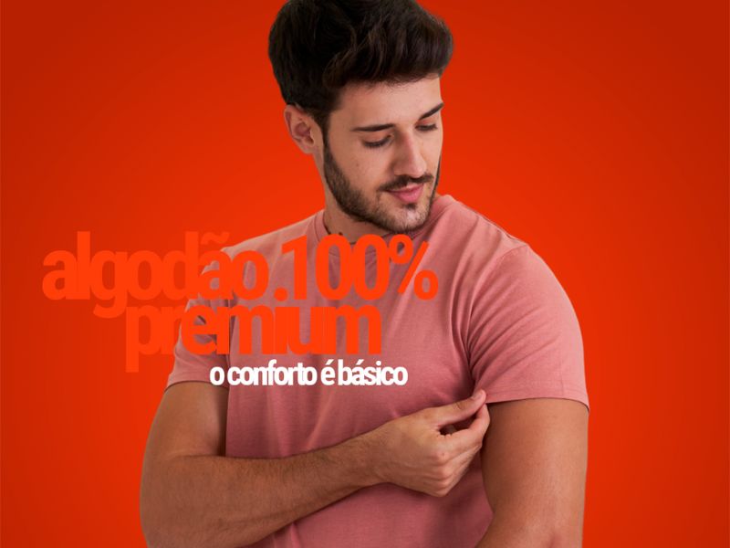camiseta básica de qualidade e tipo